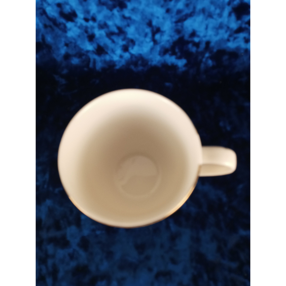 Fathi Mahmoud Limoges Egypt Porcelain Cup & Saucer King Tut & Pyramids Design - Picture 6 of 7